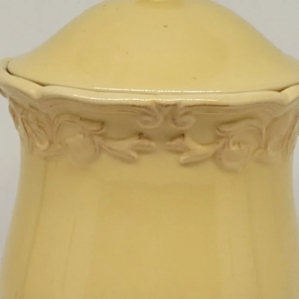 J C Penny Chris Madden Felice Yellow Large Canister 9
